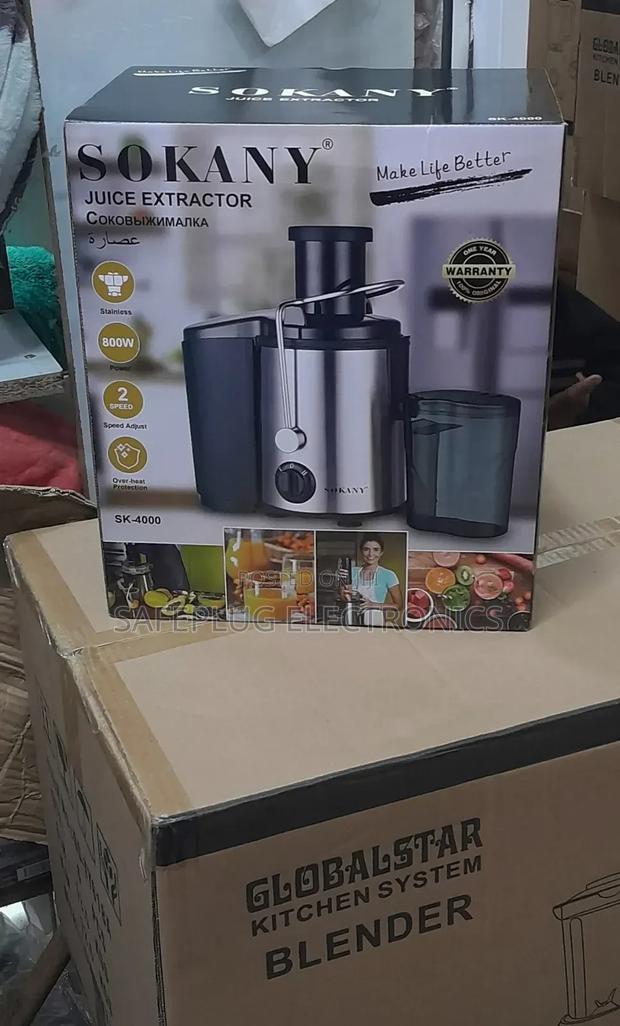 Juicer Extractor - Sokany 800w Juicer Machine, Stainless - main view