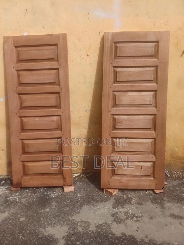 Mahogany Solid Security Doors - main view