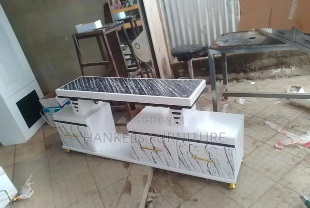 Black White Stripes Tv Stand