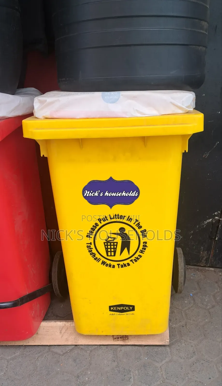 100 Litres Waste Bin or Litter Bin