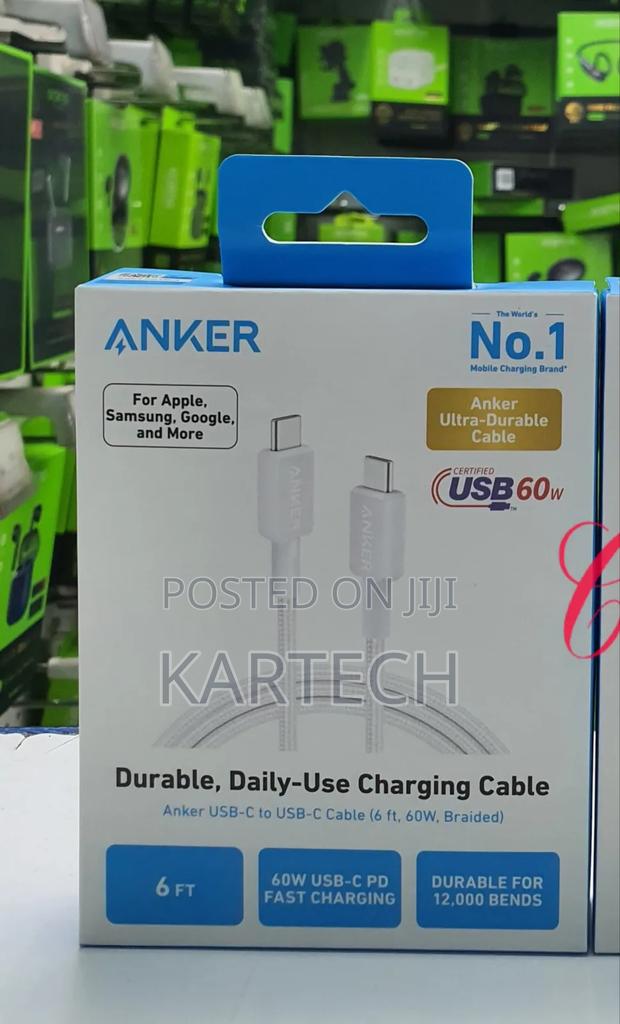 Anker 322 Usb C to Usb C *60w 6ft* Braider Cables - thumbnail 2