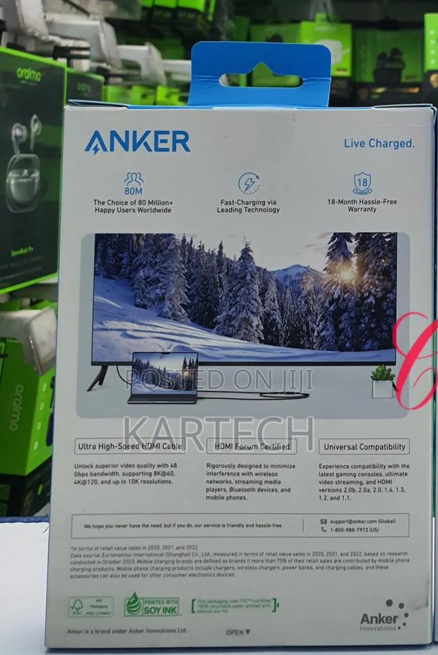 Anker Hdmi 2in1 Cable 6ft Superior Definition Hdmi Cable - thumbnail 2