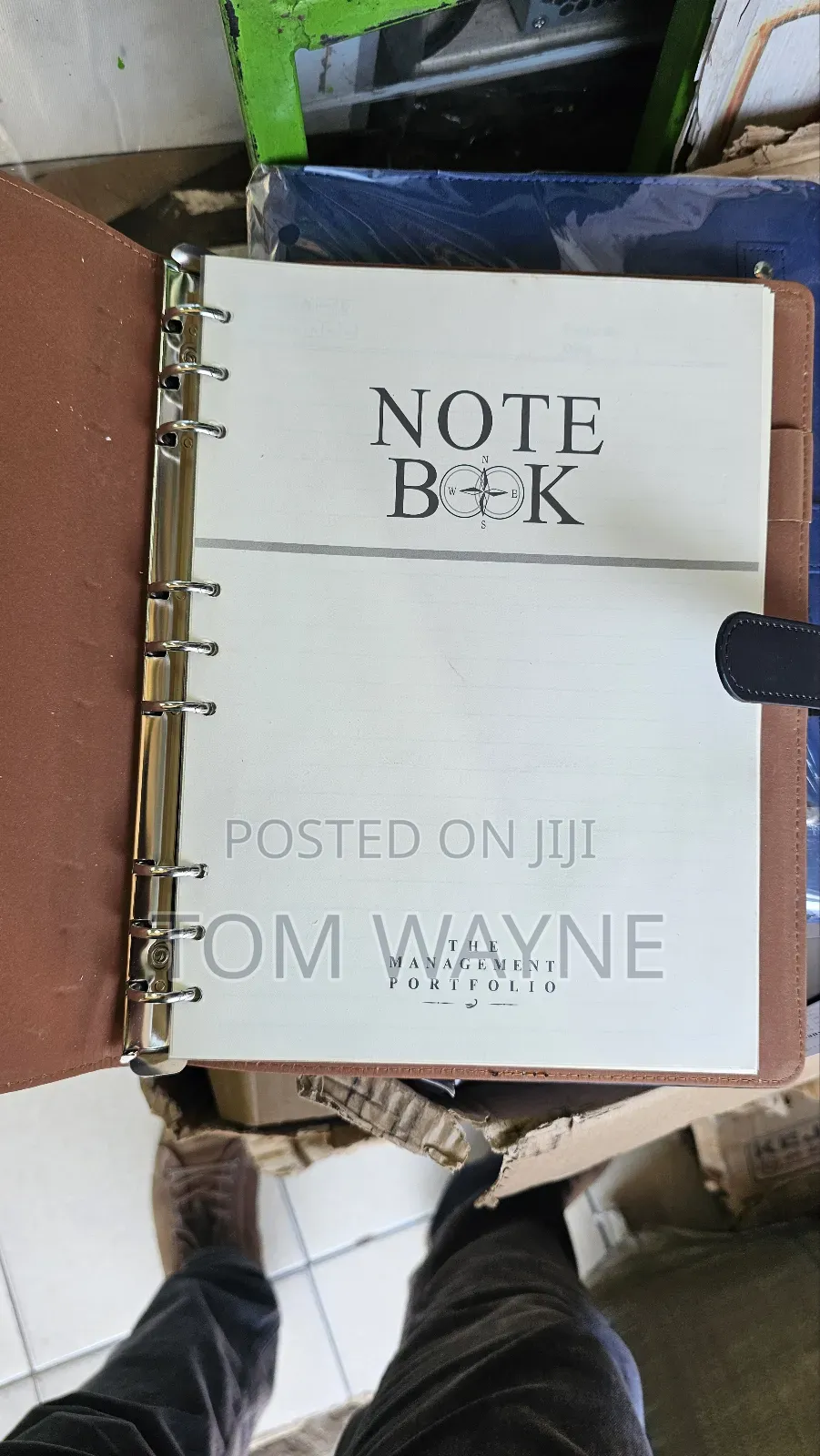Executive A5 Size Notebook With a Buckle Clip