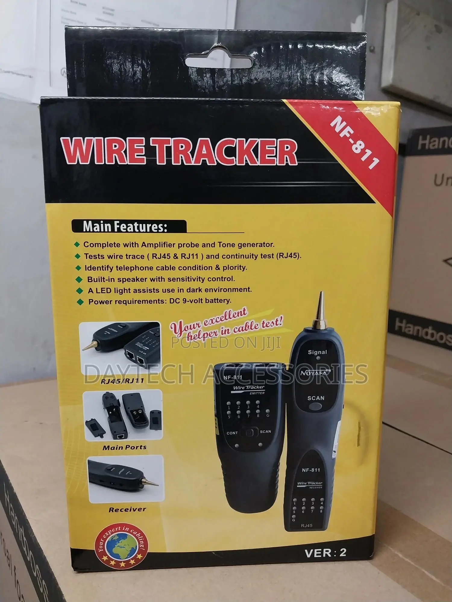 Network Cable Tester Rj11 Rj45 Phone Wire Tracker