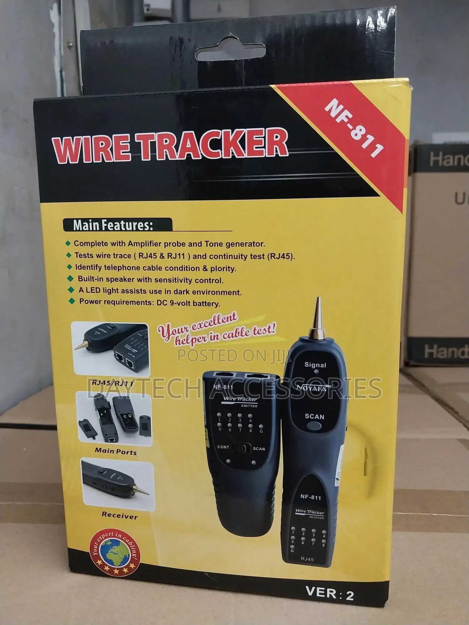 Wire Tracker Nf-811 for Rj11 Rj45 With Continuity Test