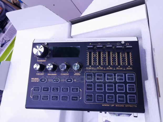 48v Phantom Live Streaming Audio Mixer Sound Card - thumbnail 4