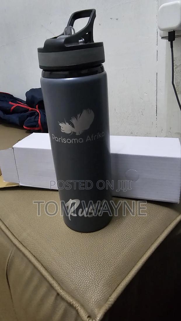 Engraved Metallic Water Bottle - thumbnail 2