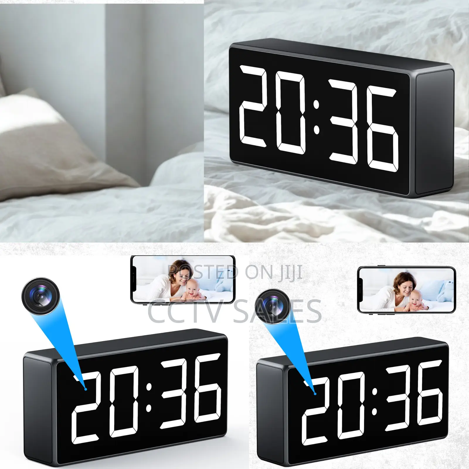 Portable Digital Clock Camera