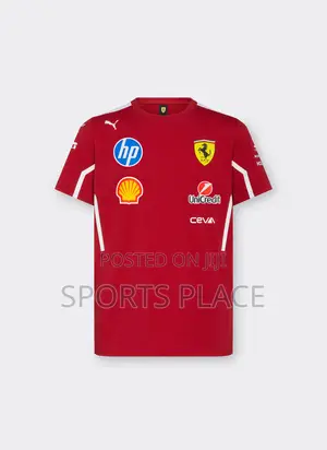 New Round Neck Ferrari 2025 Formula One Shirt Jersey