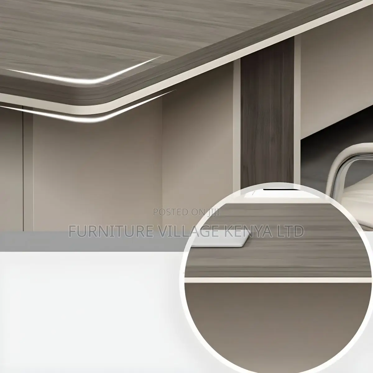Boardroom Tables:3-Meters Brown Wood Finish Meeting Table