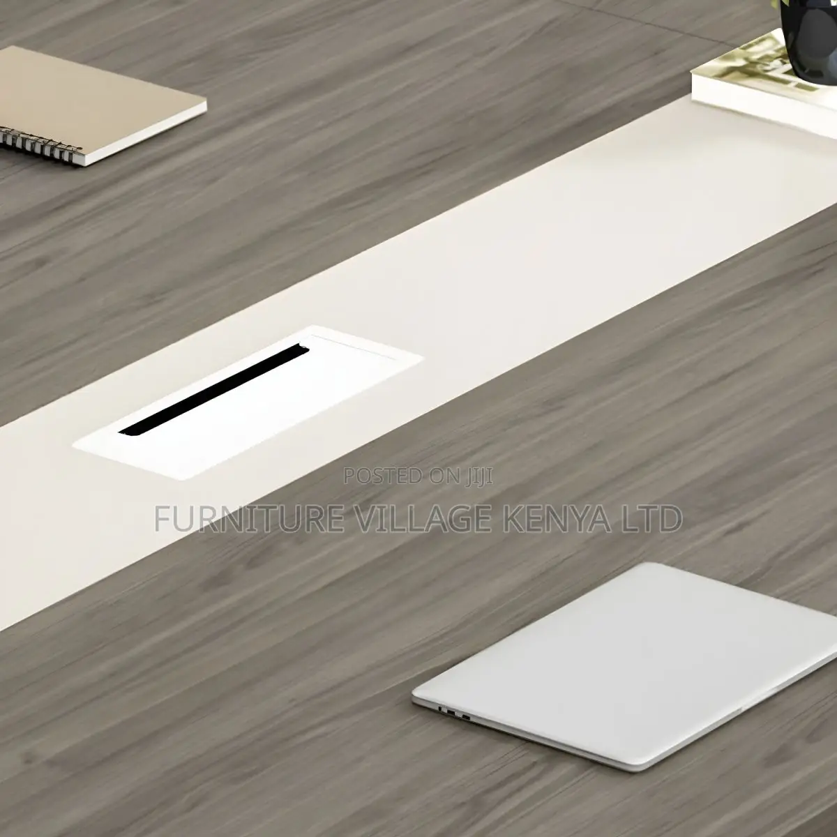 Boardroom Tables:3-Meters Brown Wood Finish Meeting Table