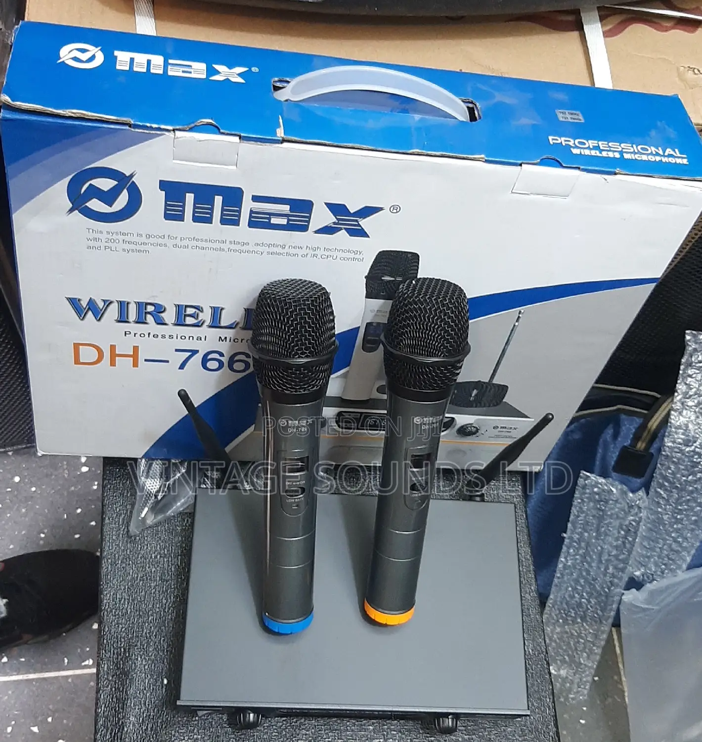 Original Wireless Microphone Max 766 Model