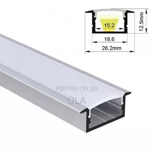 Aluminium Profile 7mm by 17mm Recessed, 2 Meters Length