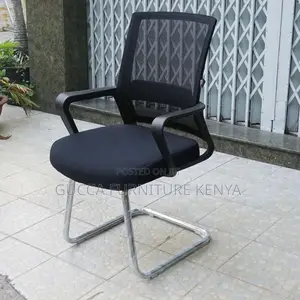 Office Chairs: Black Meeting Room Kneeling Office Chair