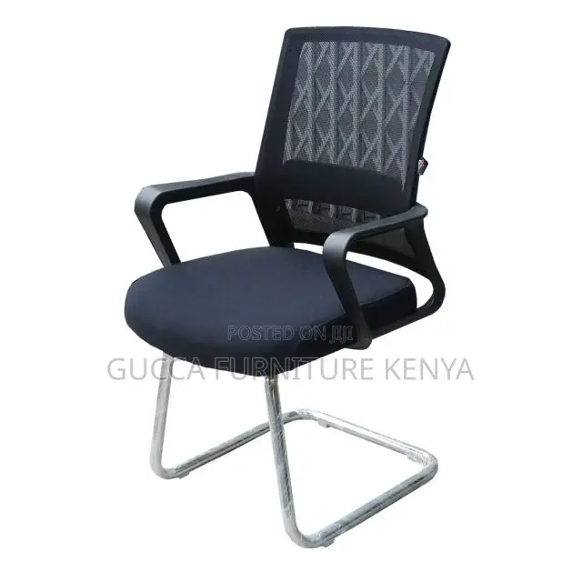 Office Chairs: Black Meeting Room Kneeling Office Chair