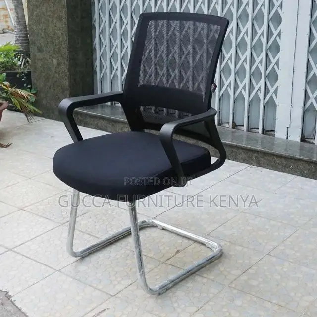 Office Chairs: Black Meeting Room Kneeling Office Chair