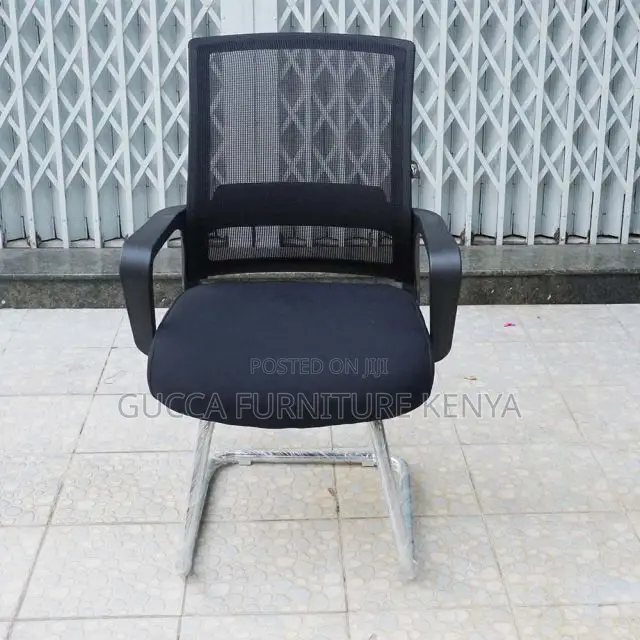 Office Chairs: Black Meeting Room Kneeling Office Chair