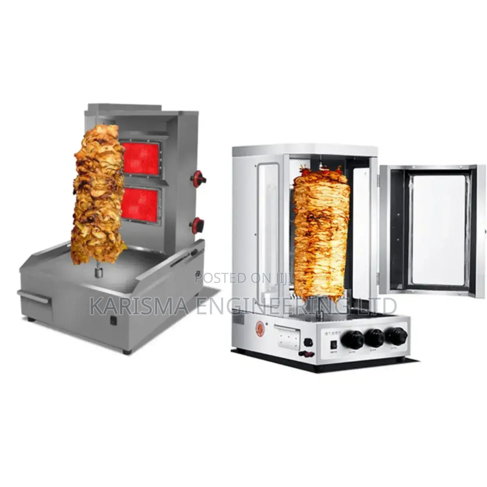 Stainless Steel 3 Burner Shawarma