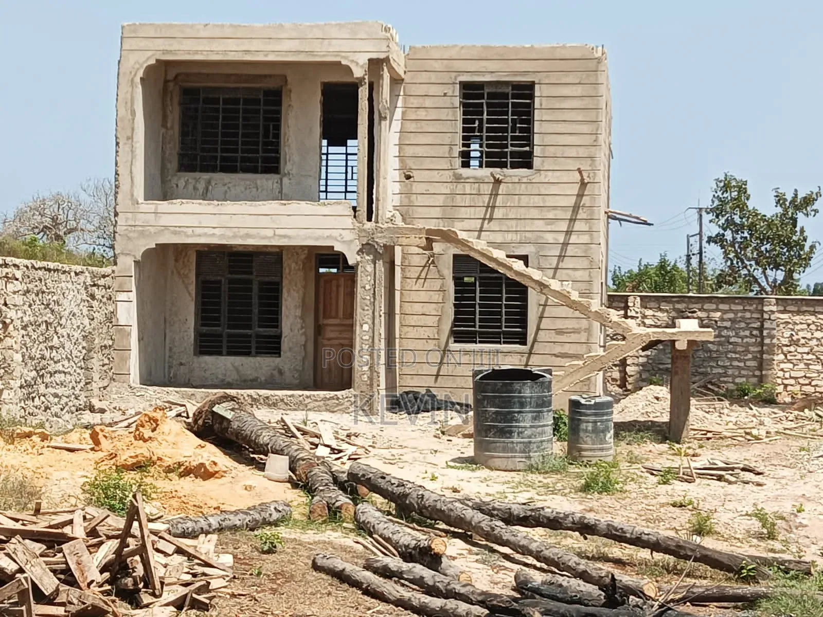 Plot and Incomplete House for Sale