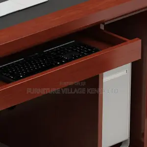 Office Tables:140cm Manager’S Desk With Built-in Drawers