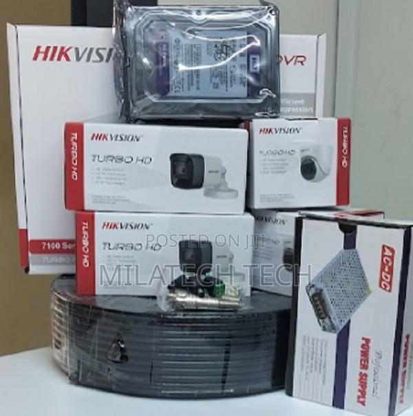 Four Cameras Full Kit Complete Sets Wired