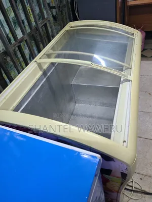 Display Freezer White Deep On