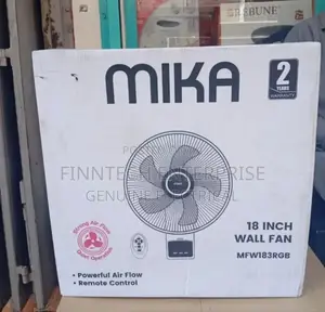 Mika 18" Inches Remote Control Wall Fan