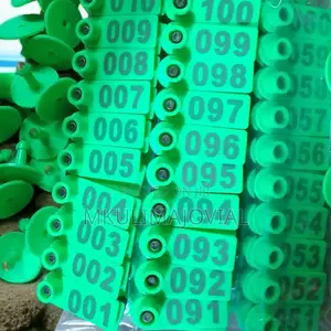 Ear Tags Pack(100pcs) Green Slim Shape
