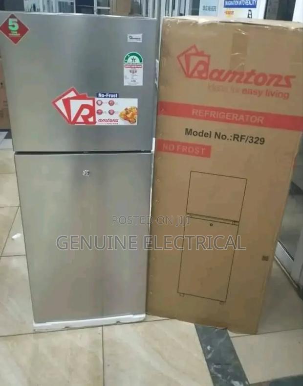 188 Litres Double Door No Frost Fridge, Silver- Rf/329.