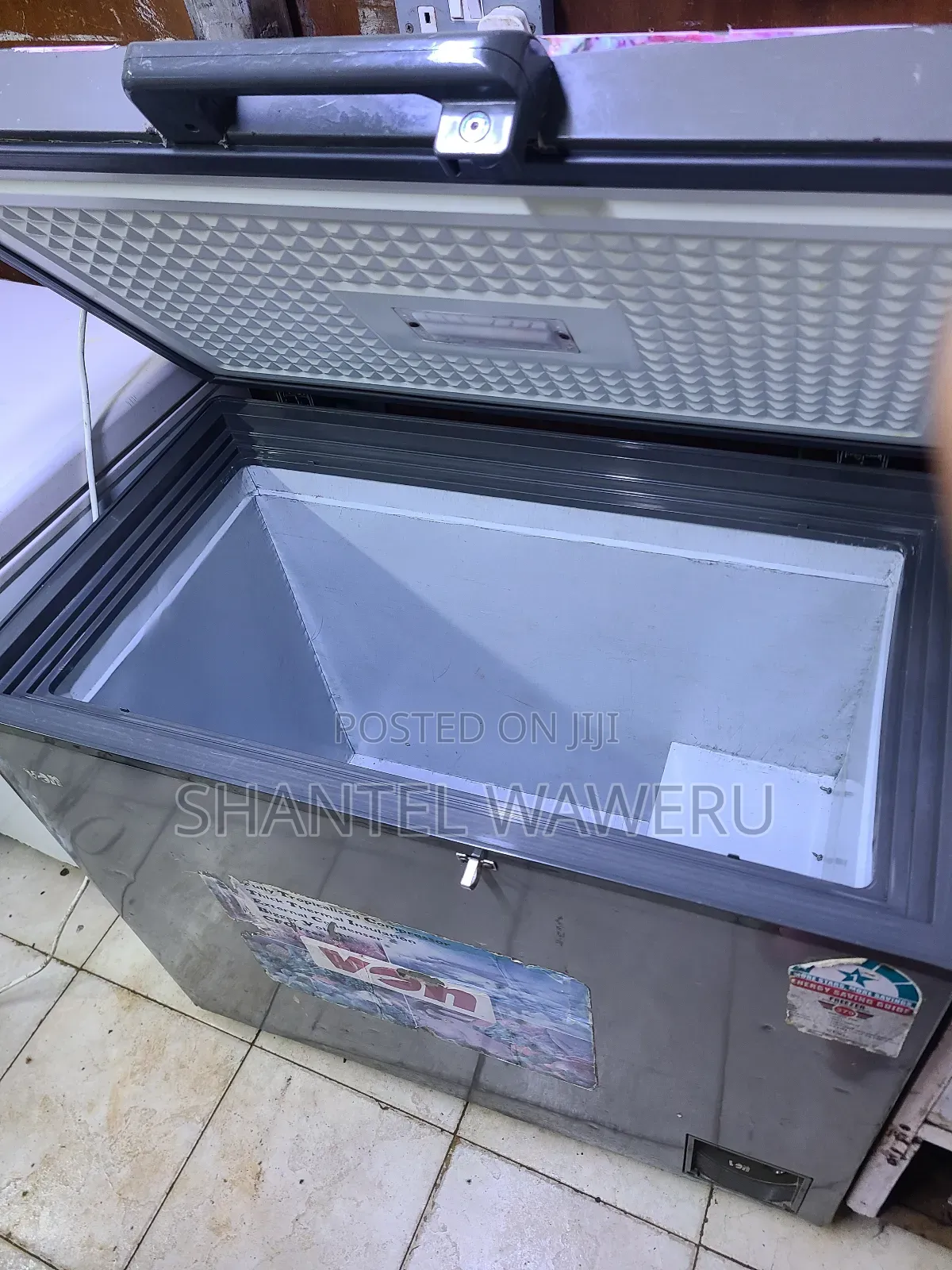 Silver Commercial Deep Freezer