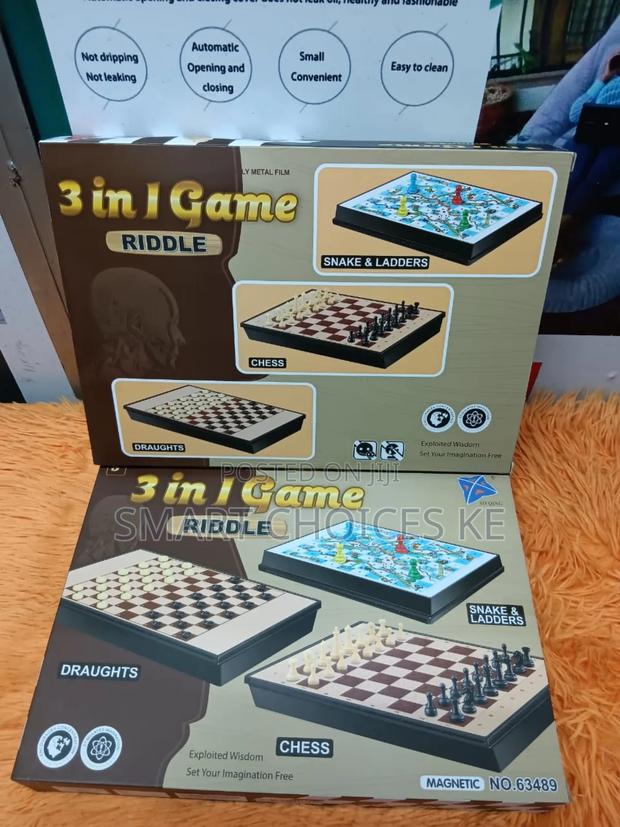 3 in 1 Board Game*.
*Three Games