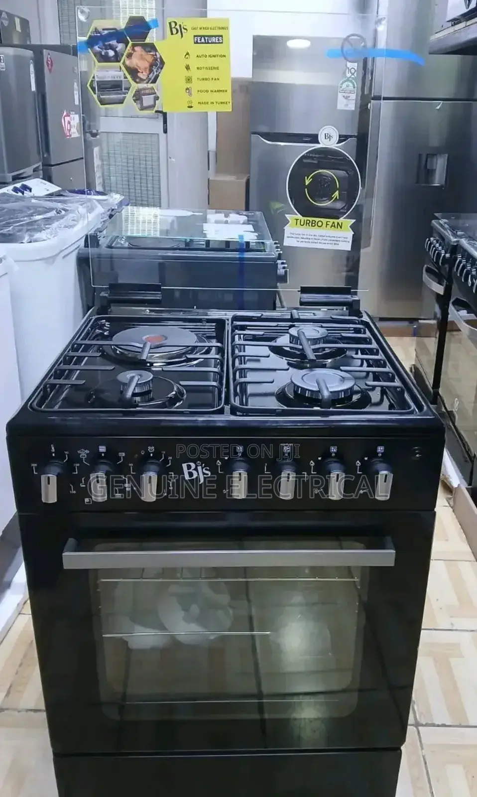 New Model BJS Cooker 60*60 ,3gas+1hot