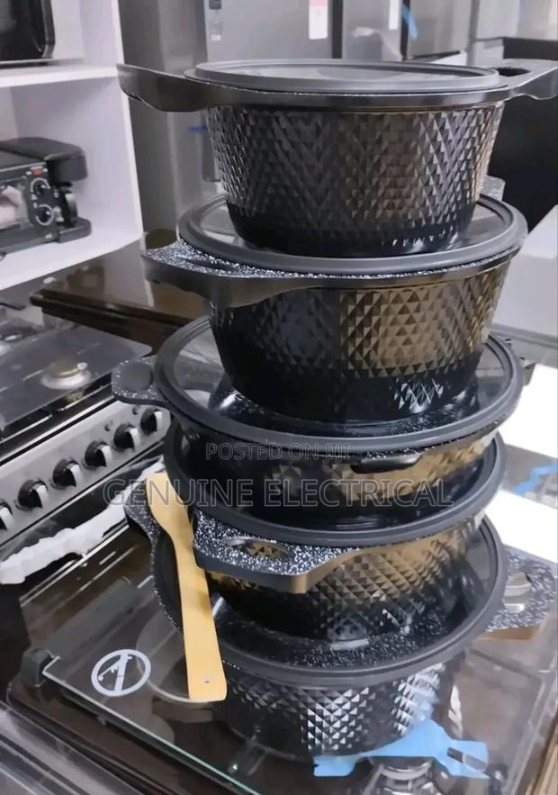 11 Piece Bosch Quality Granite Cookware - main view