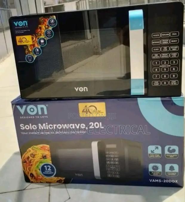 Von Digital 20 Litres Microwave - Solo Microwave, 10 Setting