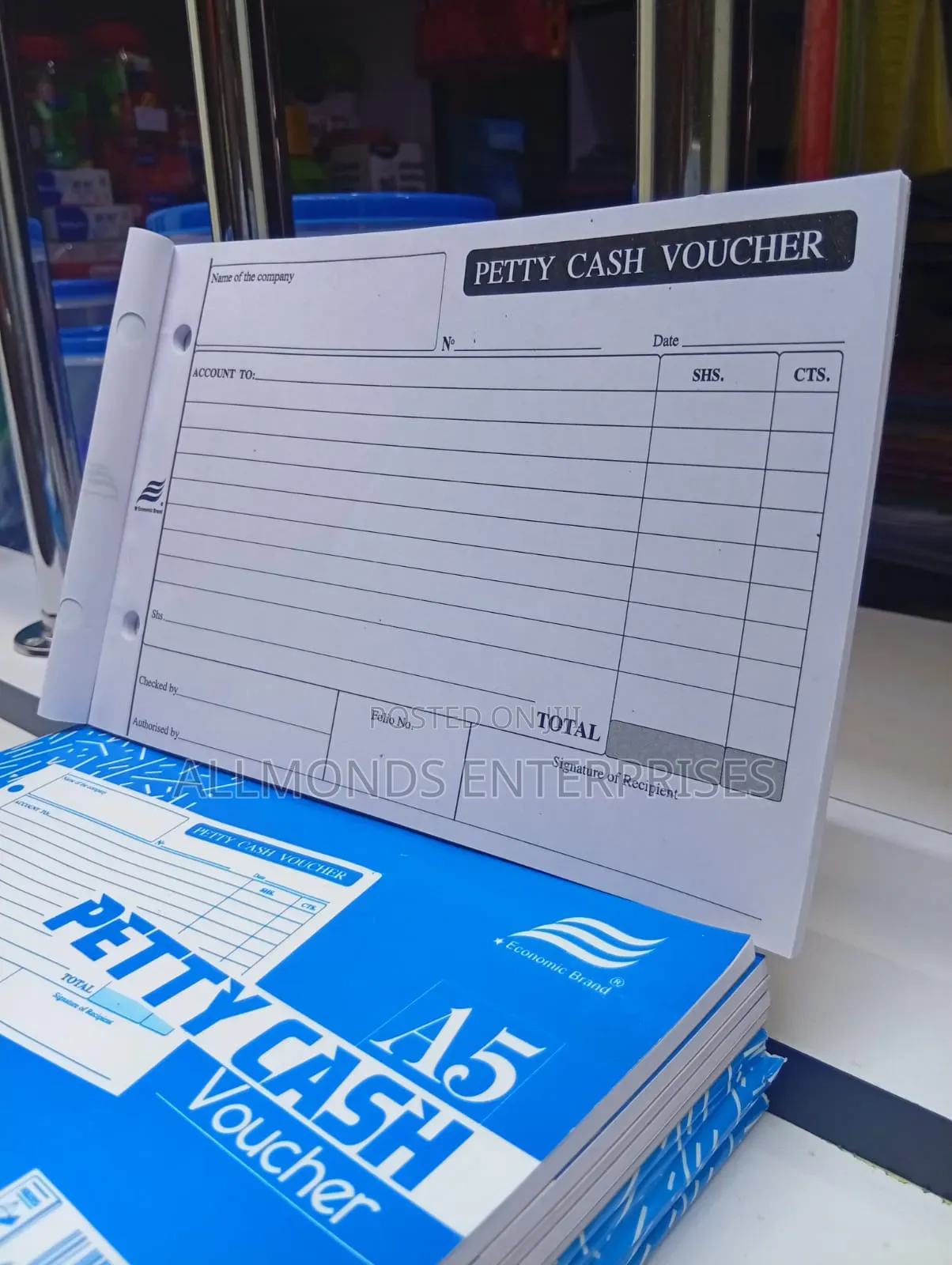 A5 Petty Cash Voucher/Book- Economics