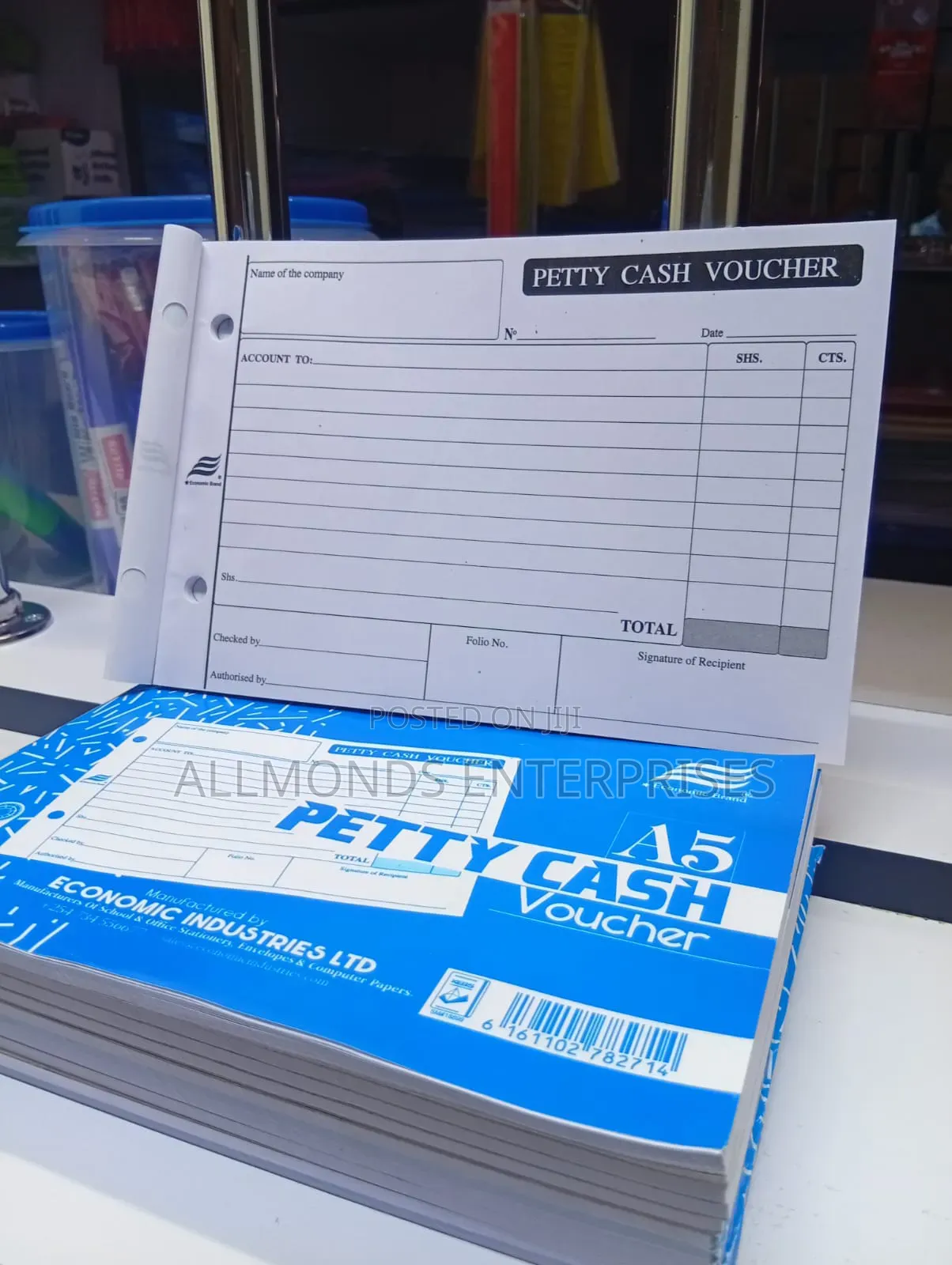 A5 Petty Cash Voucher/Book- Economics