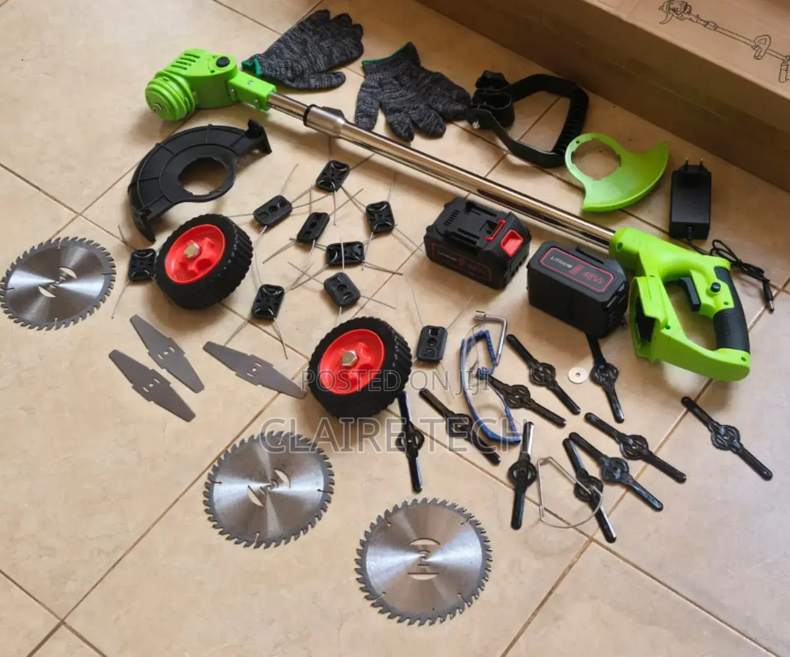 48v Cordless Brush Cutter With Trolly Legs
Has 25pcs