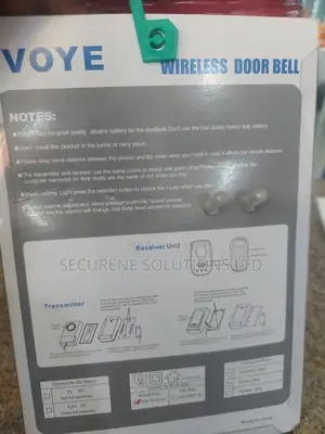 Voye Wireless Doorbell, Model V009b.