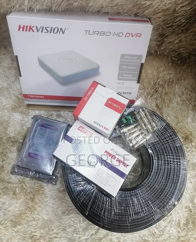 1 Hikvision CCTV Set Camera 1 CCTV Installation Kit 1080p