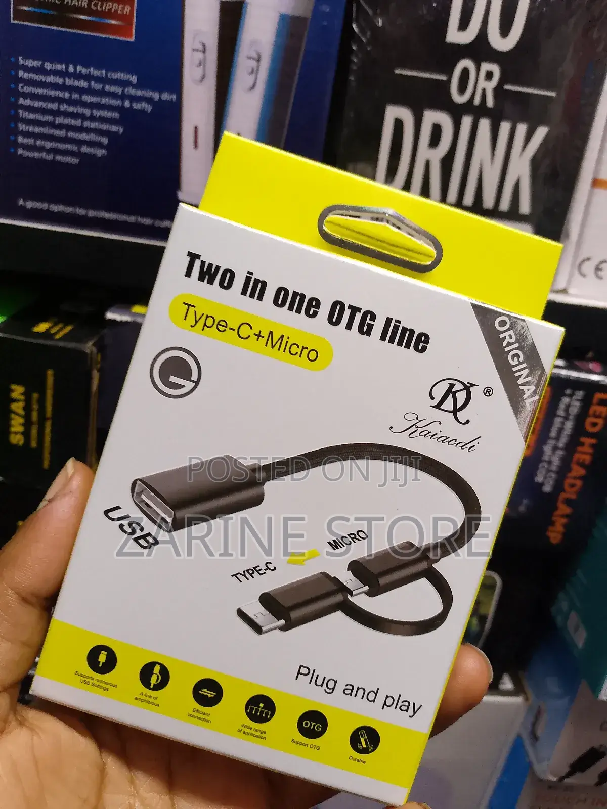 Micro Usb + Type C Usb Otg Adapter