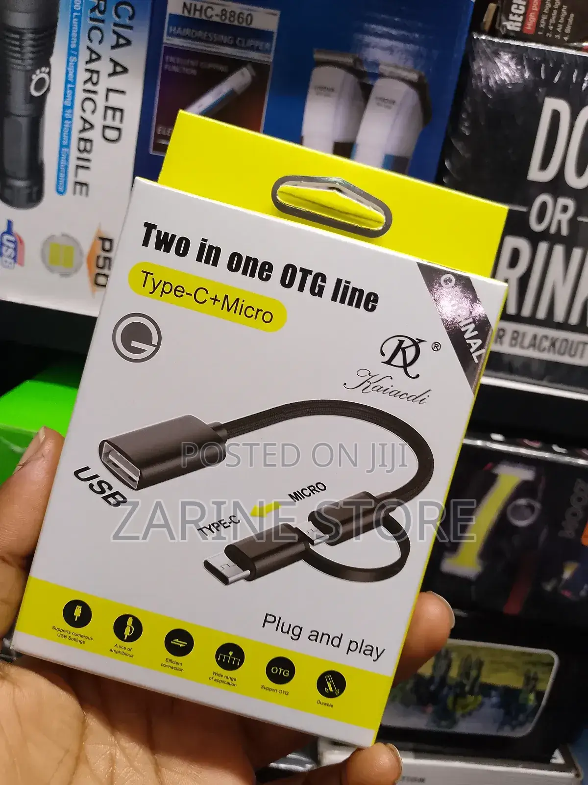 Micro Usb + Type C Usb Otg Adapter