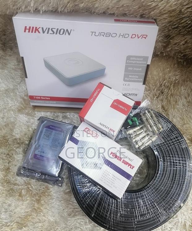 ^ New Hikvision1 CCTV Cameras 4 Channel DVR