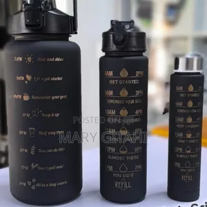 *3 in 1 Motivational Water Bottles Ml +900ml + 300 M