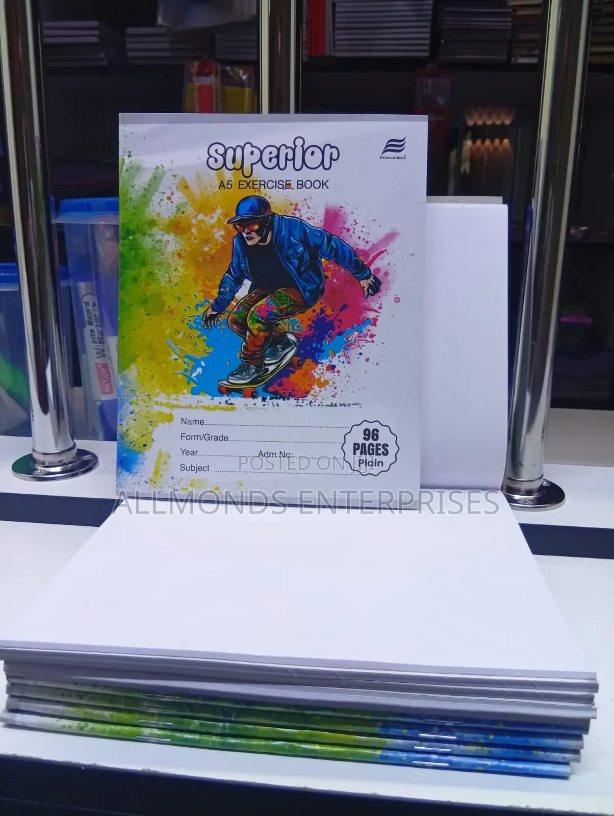 A5 Plain/Drawing Book 96 Pages- Superior/Economics