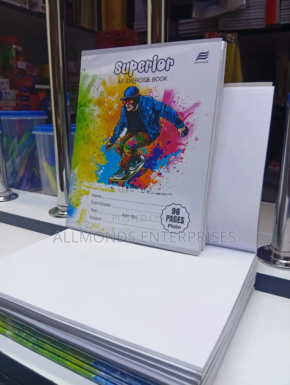 A5 Plain/Drawing Book 96 Pages- Superior/Economics