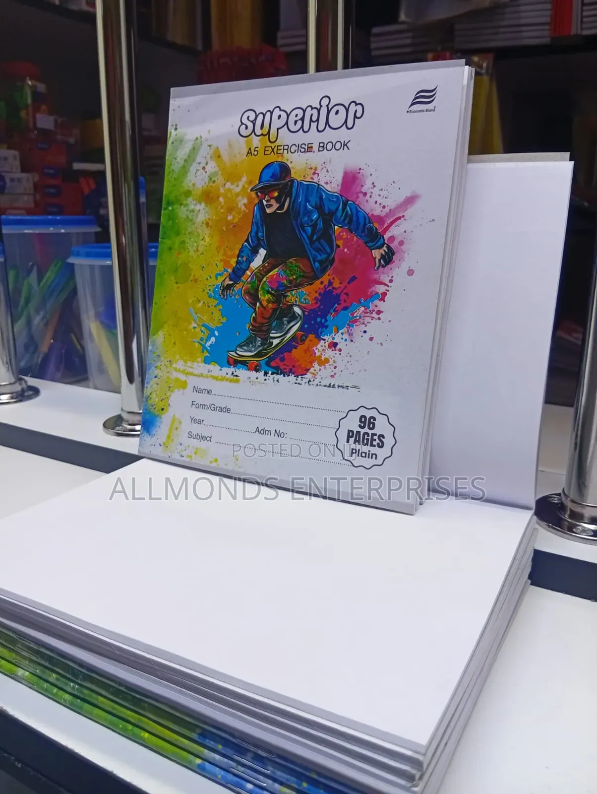 A5 Plain/Drawing Book 96 Pages- Superior/Economics