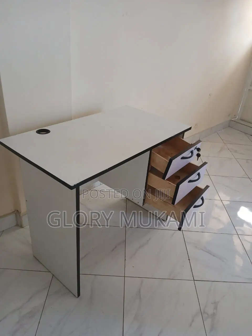 White Office Desk Table