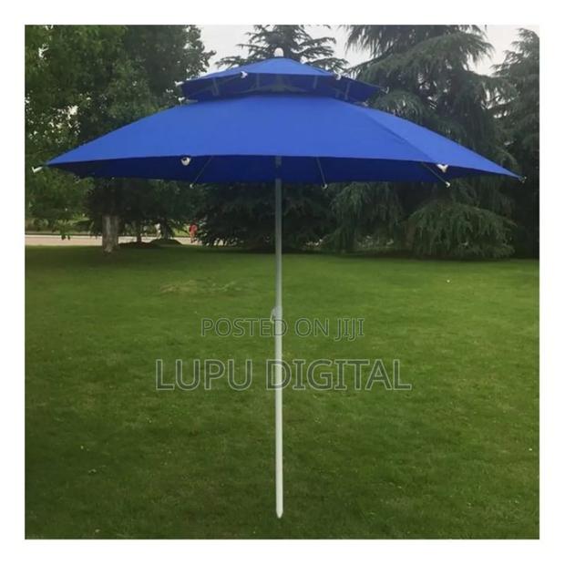 Double Layer Strong Sturdy Outdoor Beach Umbrella - thumbnail 4