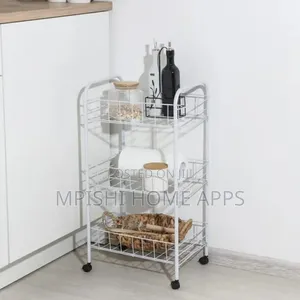 3 Tier Storage Trolley With Wheels