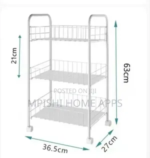 3 Tier Storage Trolley With Wheels